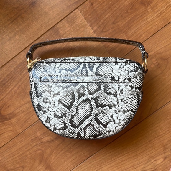 EUC Michael Kors Black and White Snake Print Crossbody Bag - Picture 4 of 4